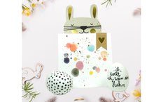 Lade das Bild in den Galerie-Viewer, Good old friends Eiertüte Geschenkverpackung Herzchen Ostern Handarbeit 17cm