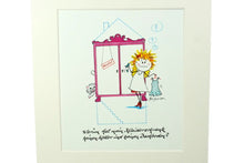 Lade das Bild in den Galerie-Viewer, Passepartout Bild SweetDesign by Nala "Warum hat mein Kleiderschrank keinen Keller und keinen Dachboden?"6
