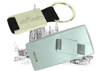 Lade das Bild in den Galerie-Viewer, Schlüsselanhänger Kölner Skyline Metall Textilband Schwarz Kölner Souvenir2