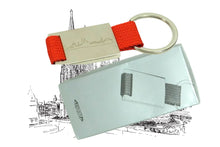Lade das Bild in den Galerie-Viewer, Schlüsselanhänger Kölner Skyline Metall Textilband Rot Kölner Souvenir2