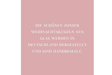Lade das Bild in den Galerie-Viewer, Weihnachtskugel Zons Souvenir Feste Zons Mundgeblasen Handbemalt3