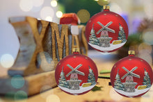 Lade das Bild in den Galerie-Viewer, Weihnachtskugel Zons Souvenir Feste Zons Mundgeblasen Handbemalt2