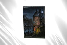 Lade das Bild in den Galerie-Viewer, Magnet Pfefferbüchse Zons bei Vollmond Magnet mit Spruch Souvenir Feste Zons