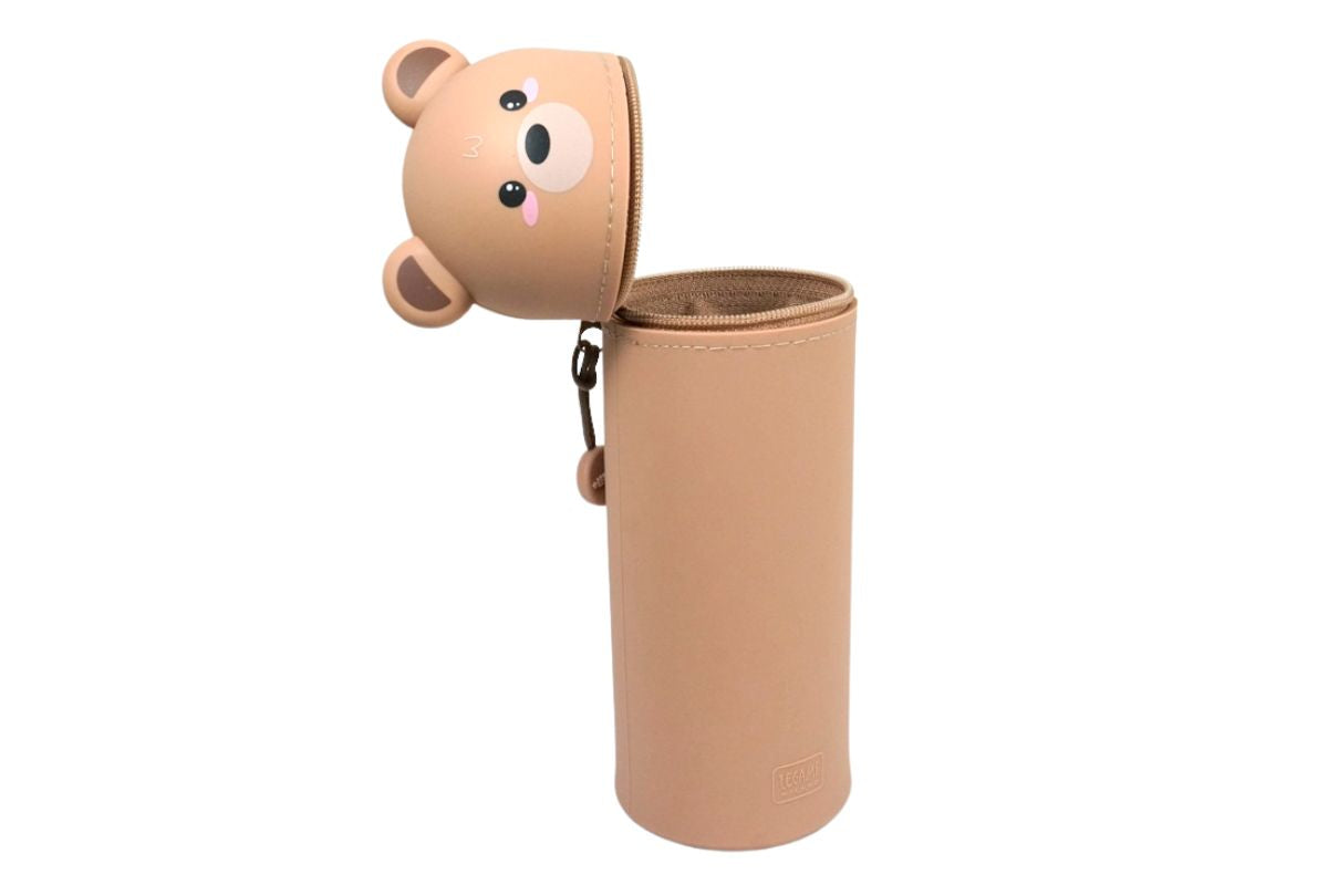 Legami Kawaii Teddy Bear Federmäppchen Etui Braun 2-In-1 Pencil Case 18,5cm5