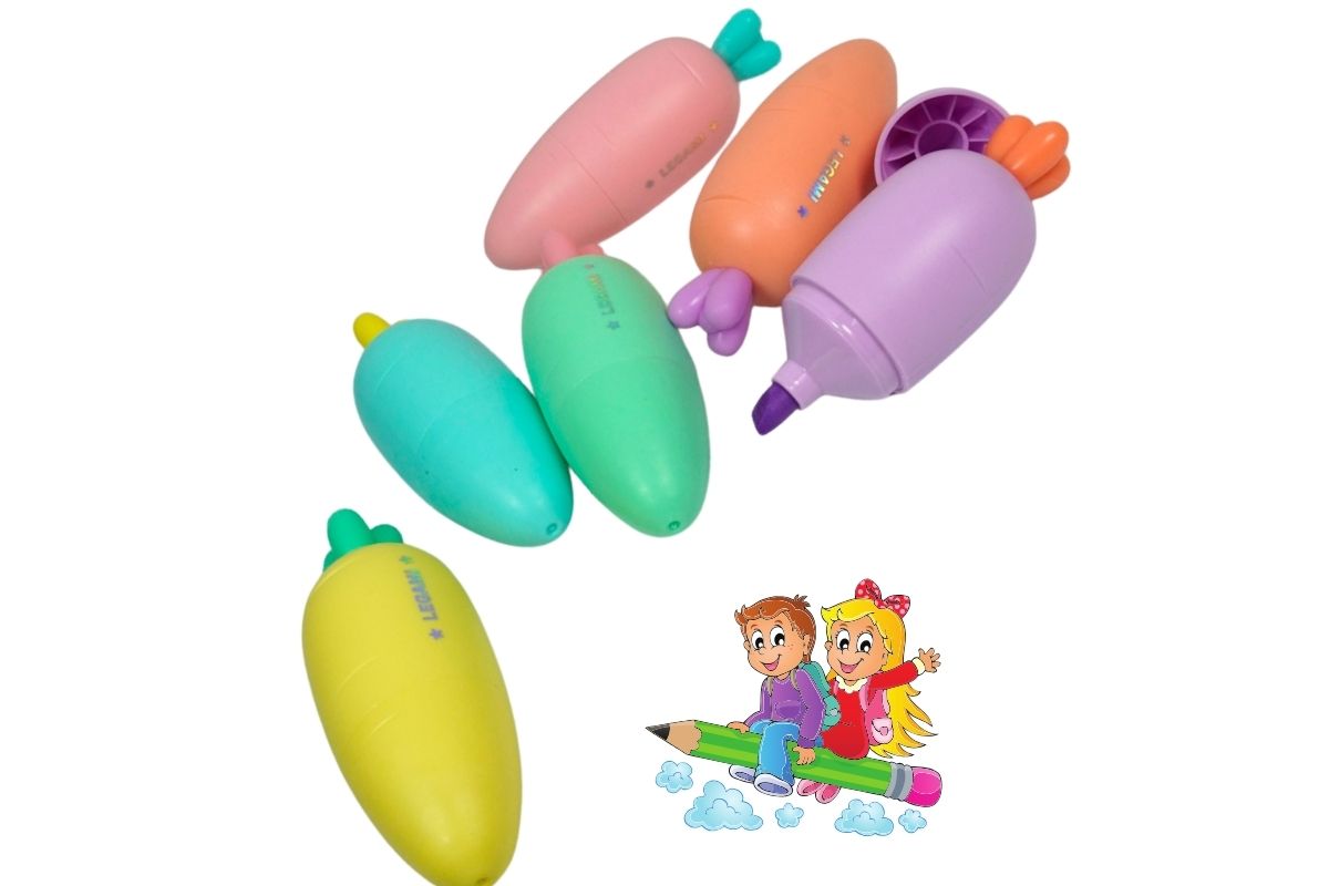 Legami Mini Textmarker Highlighters Carrate Team 6er Set4