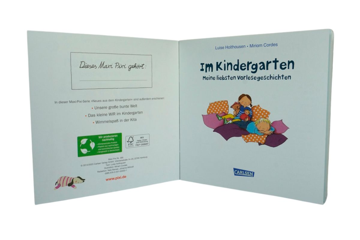 Maxi Pixi Im Kindergarten Meine liebsten Vorlesegeschichten Nr. 390 Mein kleines großes Bilderbuch2
