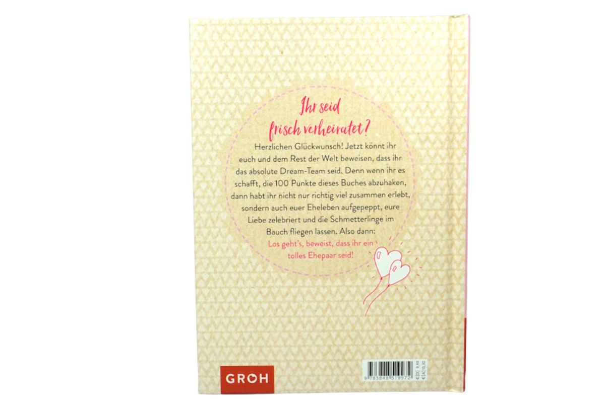 100 Dinge, die man nach der Hochzeit endlich tun kann Gebundenes Buch2