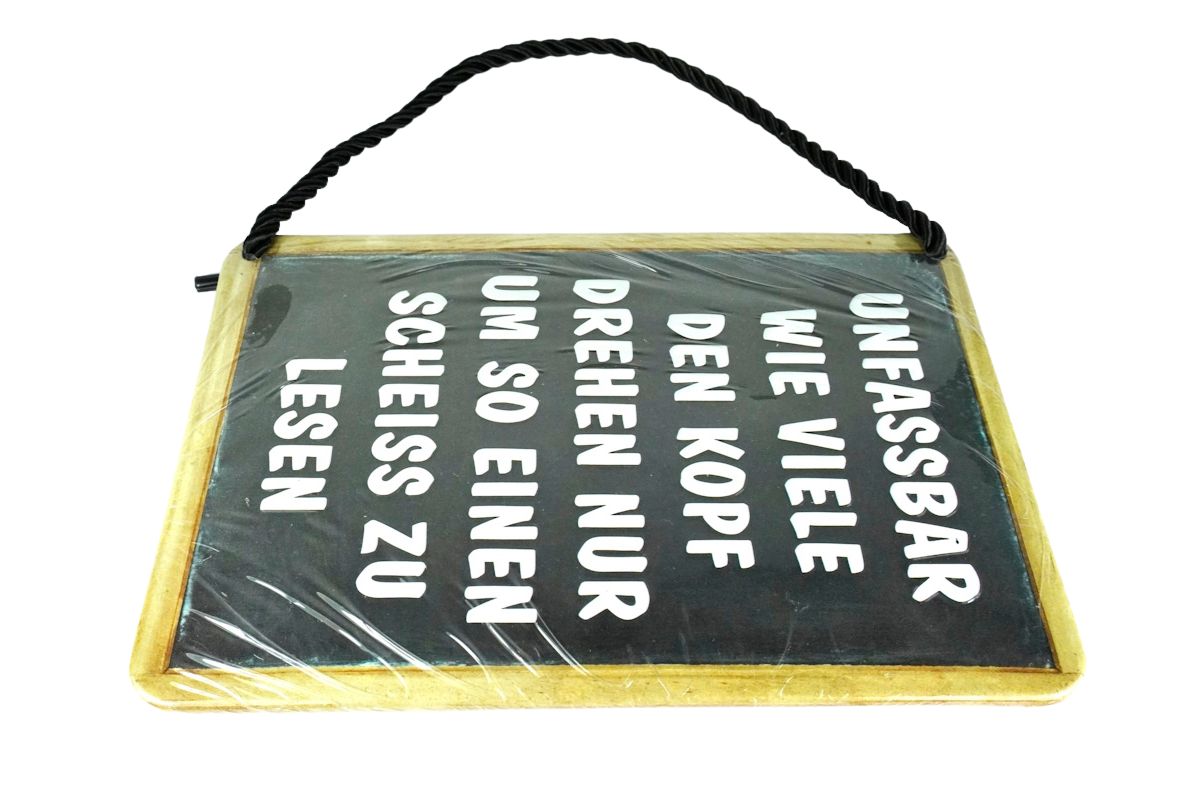 Deko Blechschild Kult Hänger Unfassbar Wie Viele Den Kopf Drehen Nur Um So Einen Scheiss Zu Lesen4