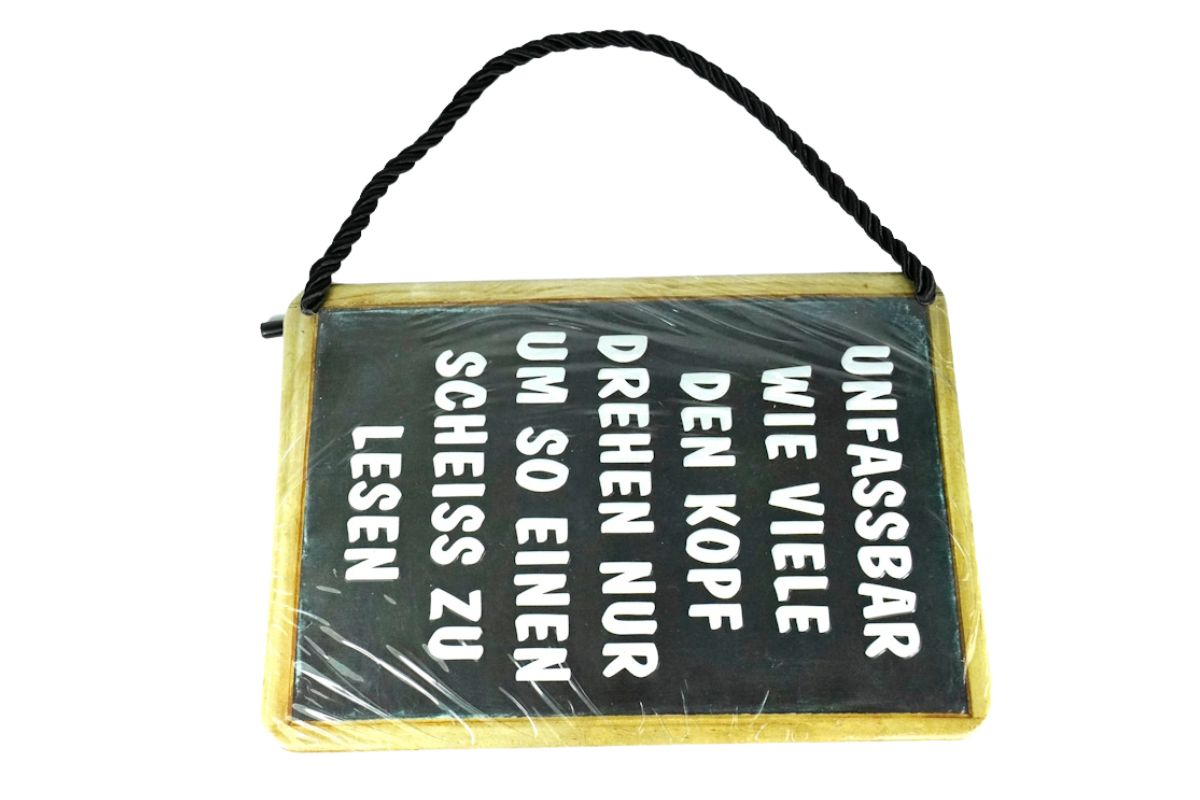 Deko Blechschild Kult Hänger Unfassbar Wie Viele Den Kopf Drehen Nur Um So Einen Scheiss Zu Lesen3