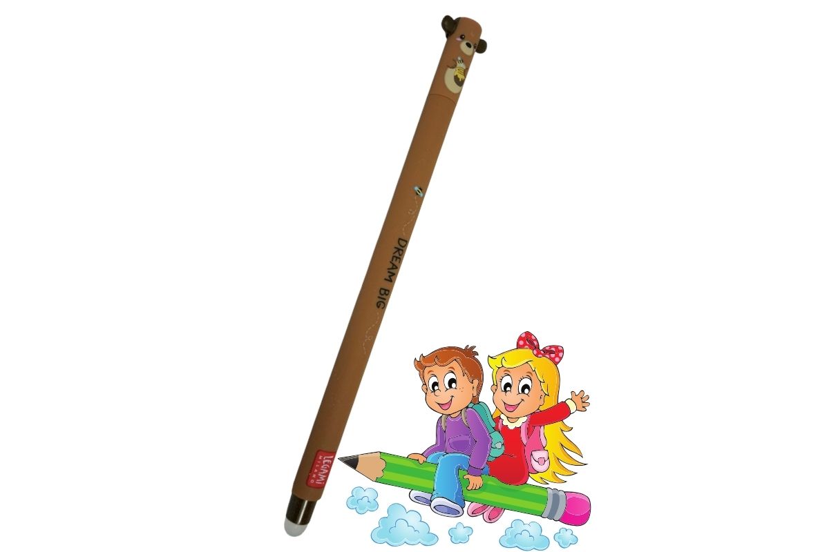 Legami Erasable Pen mit Teddy Bear-Motiv! Dream Big Löschbarer Gelstift Rote Tinte