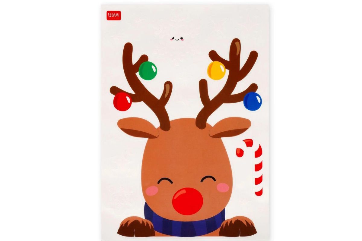 Legami Set 70 Elektrostatische Fenster Aufkleber- Weihnachten