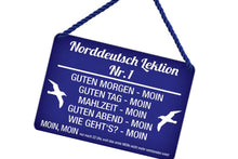 Lade das Bild in den Galerie-Viewer, Kulthänger KH 101 "Norddeutsch Lektion Nr. 1" Wandschild 2