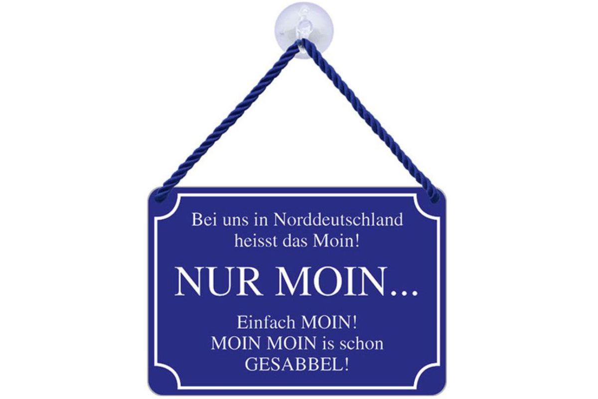 Kulthänger KH 177 "Nur Moin heisst das" Wandschild5