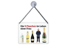 Lade das Bild in den Galerie-Viewer, Kulthänger KH 281 "Die fünf Flaschen" Wandschild
