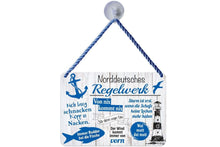 Lade das Bild in den Galerie-Viewer, Kulthänger "Norddeutsches Regelwerk" Wandschild 3