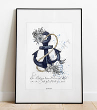 Load the picture into the gallery viewer, Kunstdruck Passepartout Mutanker mit Spruch 30x40cm Heimartliebe2