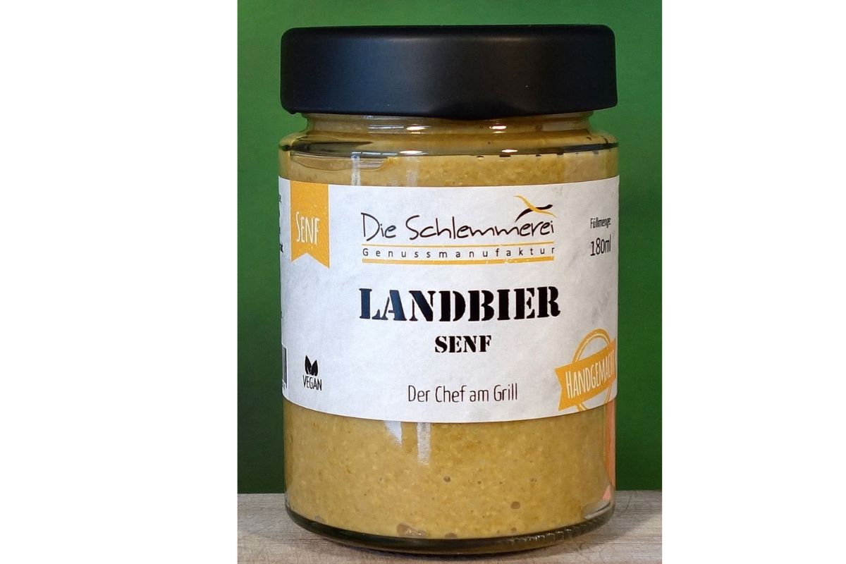 Landbier Senf Vegan Die Schlemmerei Genussmanufaktur Handgemacht 180ml