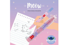 Lade das Bild in den Galerie-Viewer, Legami 5 Radiergummis Stapelbar Meow