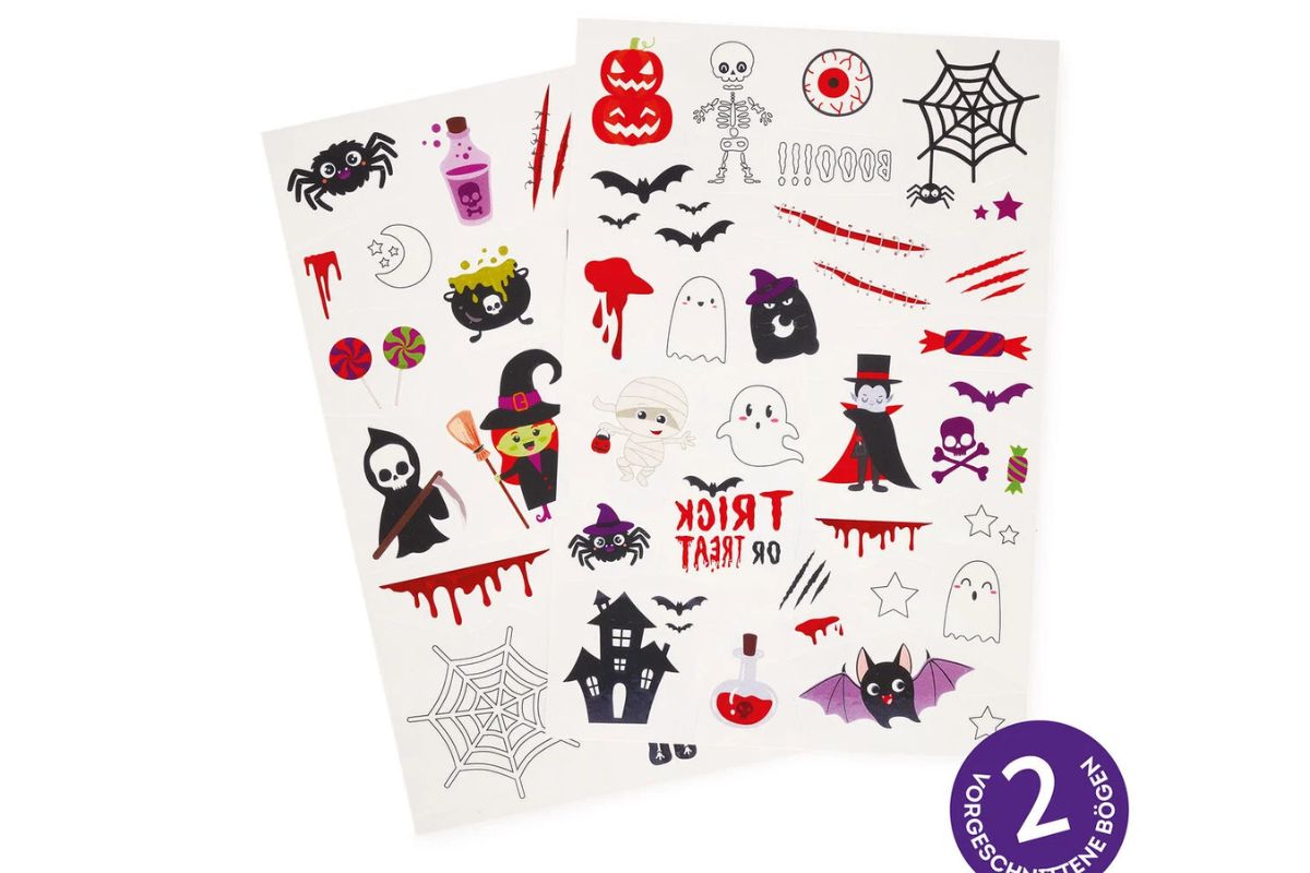 Legami Abziehtattoos Halloween Tattoos ca. 50 Tattoos2