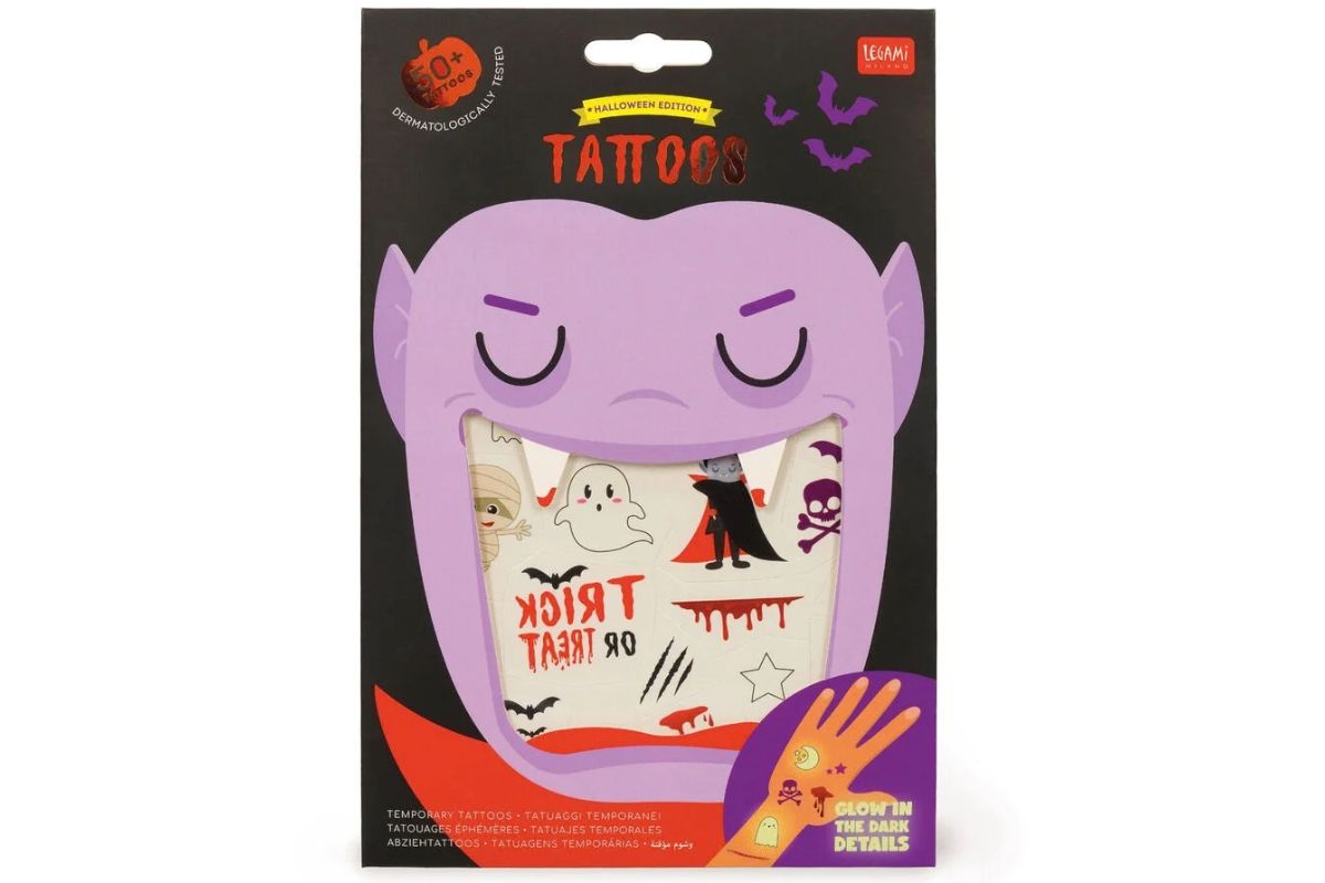 Legami Abziehtattoos Halloween Tattoos Set ca. 50 Tattoos
