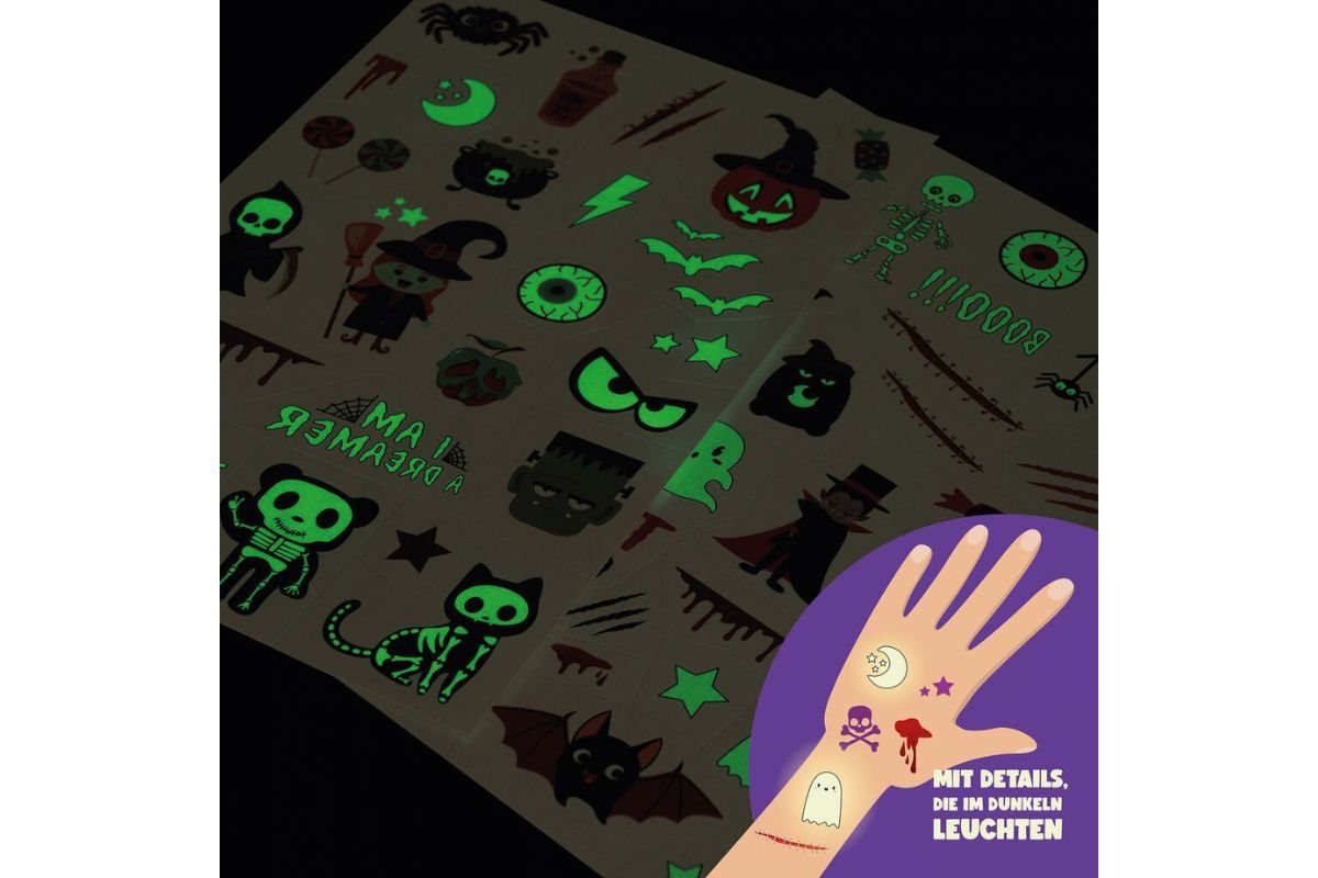 Legami Abziehtattoos Halloween Tattoos Set ca. 50 Tattoos3