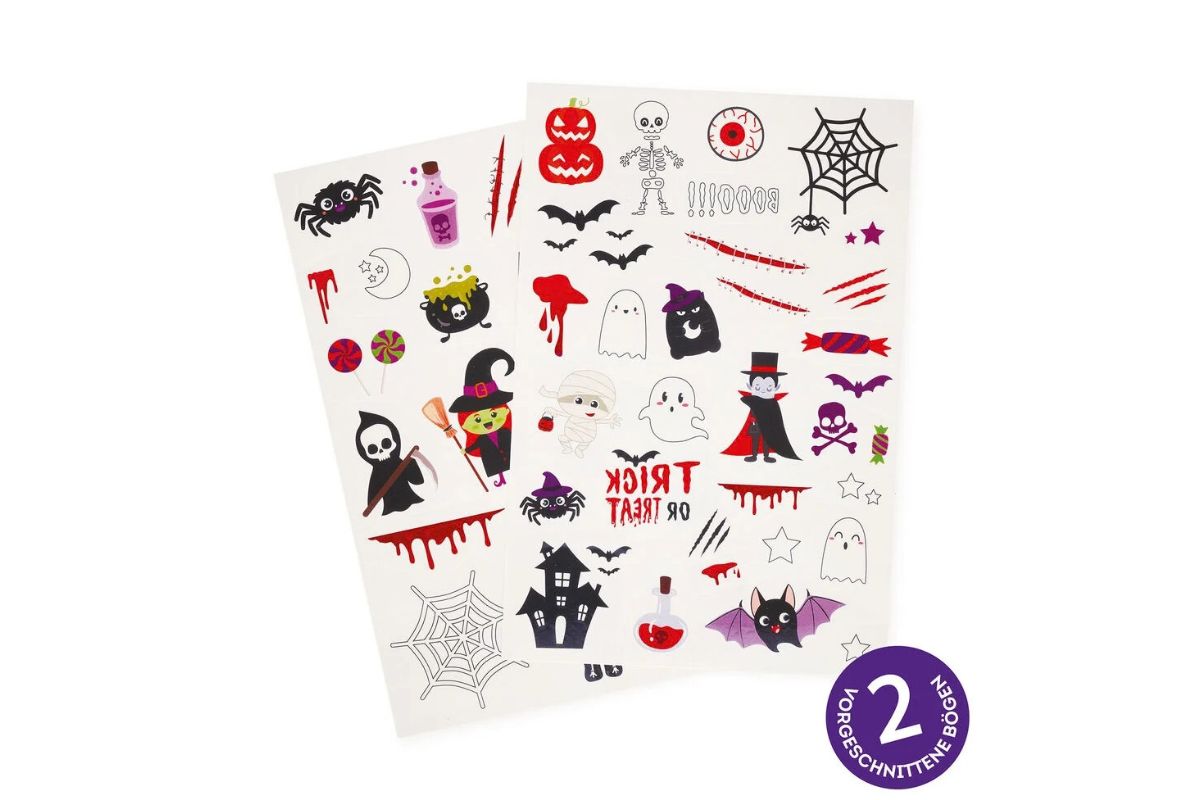 Legami Abziehtattoos Halloween Tattoos Set ca. 50 Tattoos4