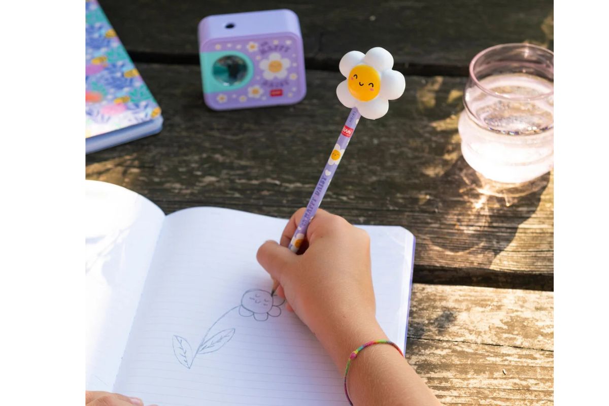 Legami Anti-Stress-Bleistift Daisy „Oh Happy Daisy“ - Squeezies with Squishy 3