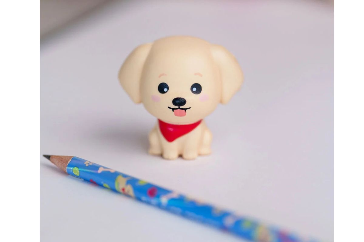 Legami Anti-Stress-Bleistift Golden Retriver „Fur-ever Friends“ - Squeezies with Squishy 2