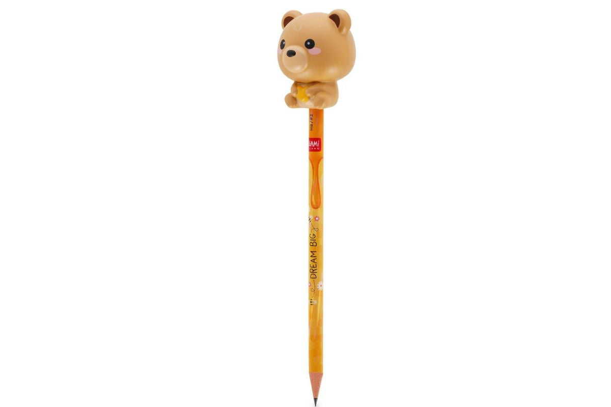 Legami Anti-Stress-Bleistift Teddy Bear „Dream Big“ - Squeezies with Squishy