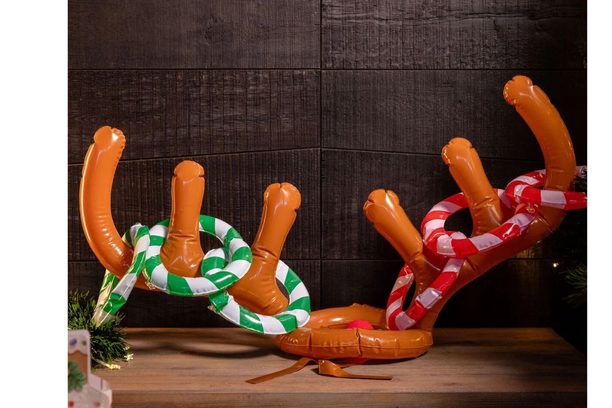 Legami Aufblasbares Ringwurfspiel Oh My Deer Weihnachten