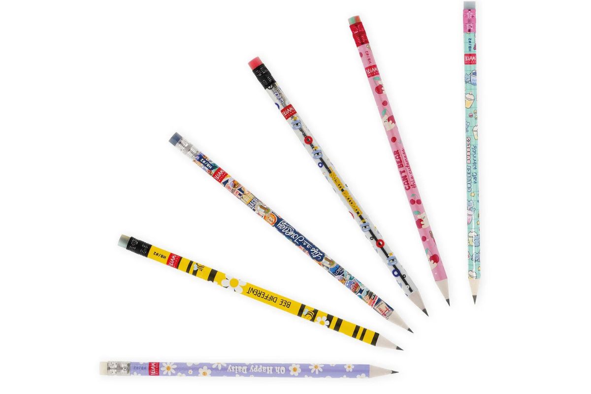 Legami Bleistift aus Recyclingpapier 6 Designs zur Auswahl