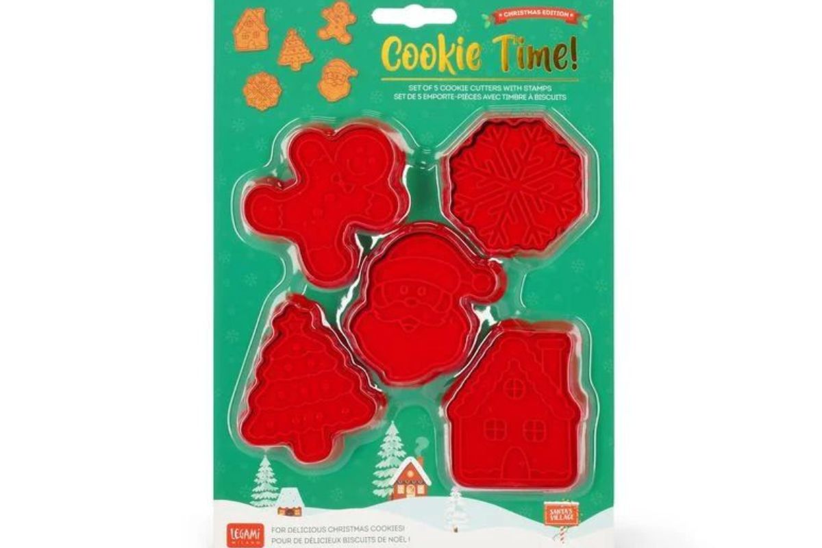 Legami Cookie Time 5 Förmchen Set Weihnachts Kekse mit Stempel2