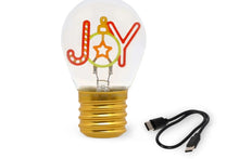 Lade das Bild in den Galerie-Viewer, Legami Deko-Tischlampe in Glühbirnenform Weihnachten Joy Bulb Fiction4
