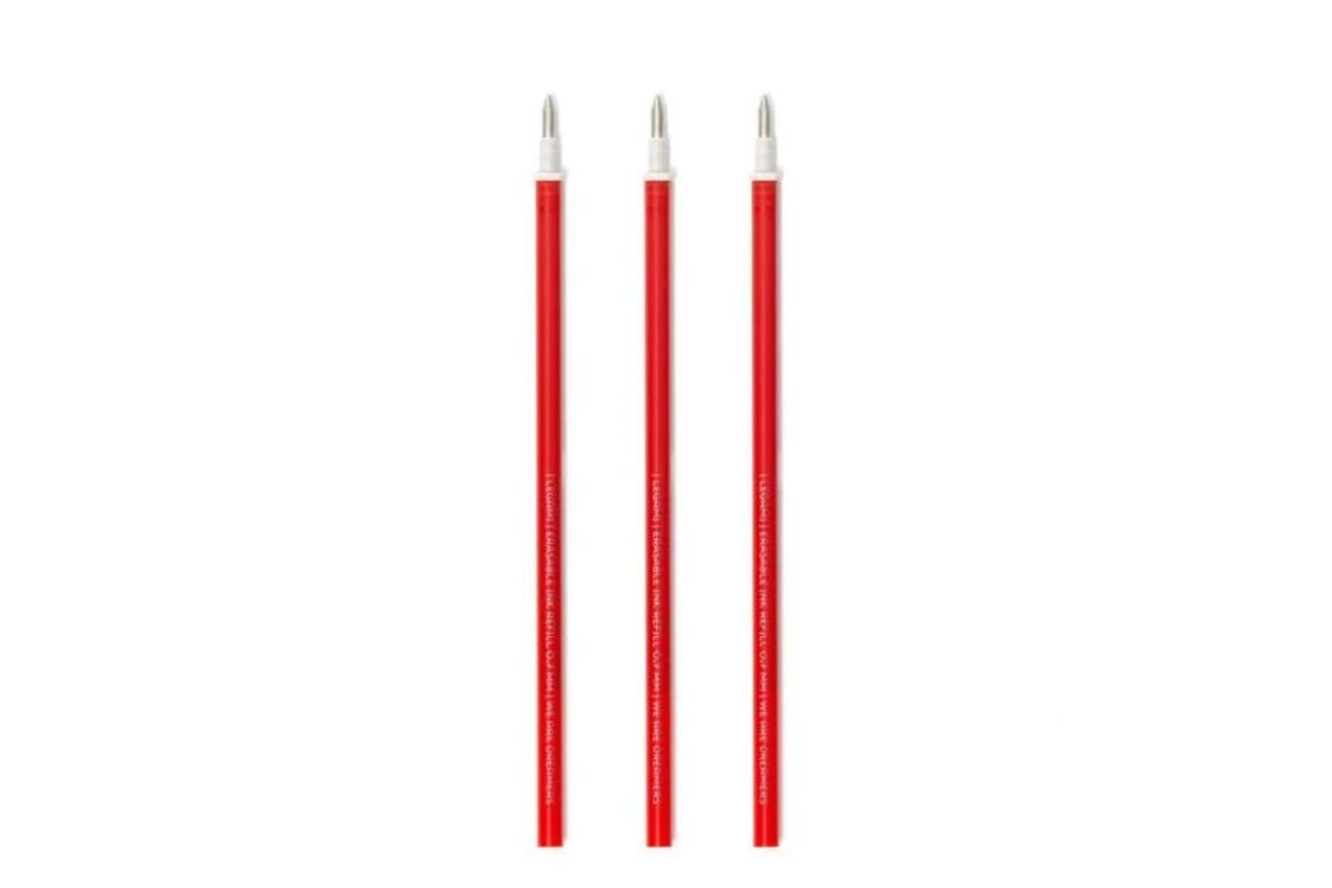 Legami Ersatzminen 3er Set für löschbaren Gelstift Erasable Pen Rote Tinte2