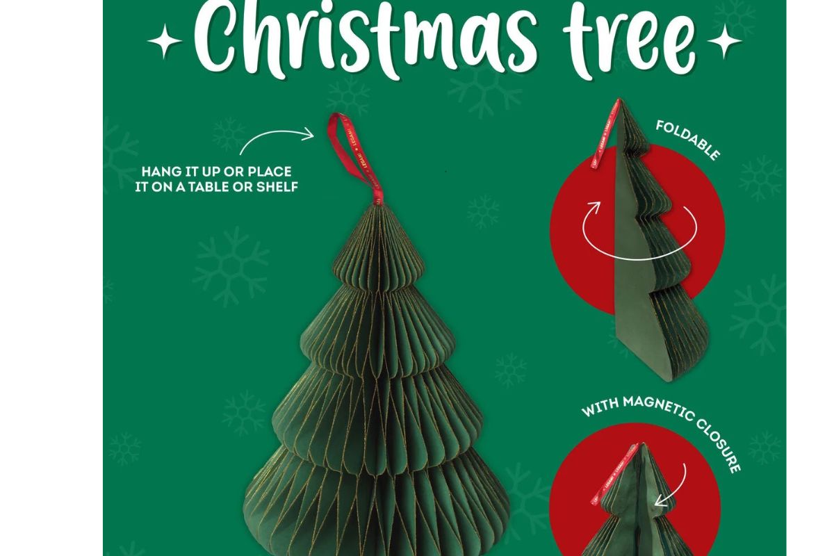 Legami Falt-Weihnachtsbaum aus Papier Weihnachtsdeko6