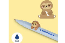 Load the picture into the gallery viewer, Legami Gelstift Sloth Lovely Friends! Take It Easy Design abnehmbar 2