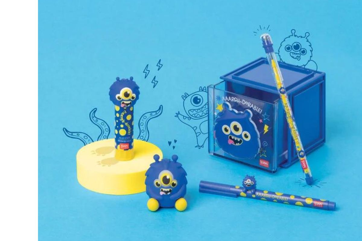 Legami Gelstift mit Deko-Tierchen Monster „AAARGH-Dorable“ Lovely Friends5