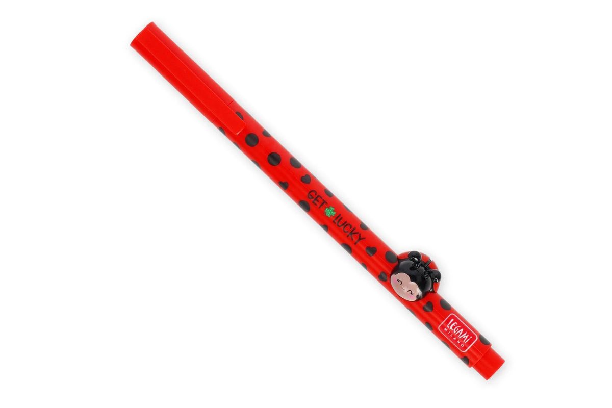Legami Gelstift mit Deko Tierchen Marienkäfer Ladybug "Get Lucky"!
