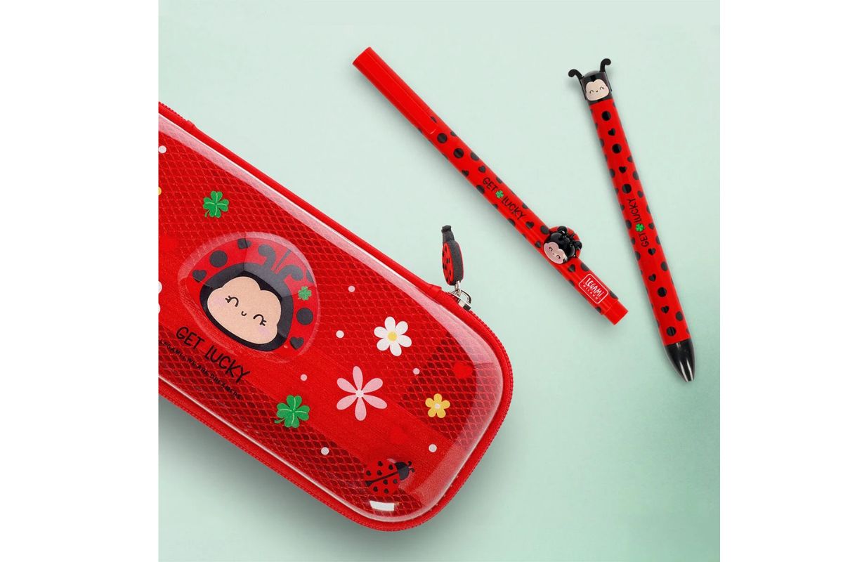 Legami Gelstift mit Deko Tierchen Marienkäfer Ladybug "Get Lucky"!3