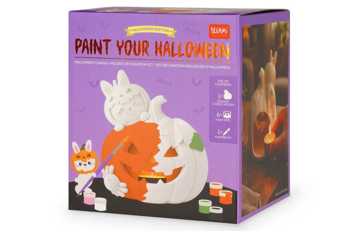 Legami Halloween Kerzenhalter Deko Set Paint your Bunny