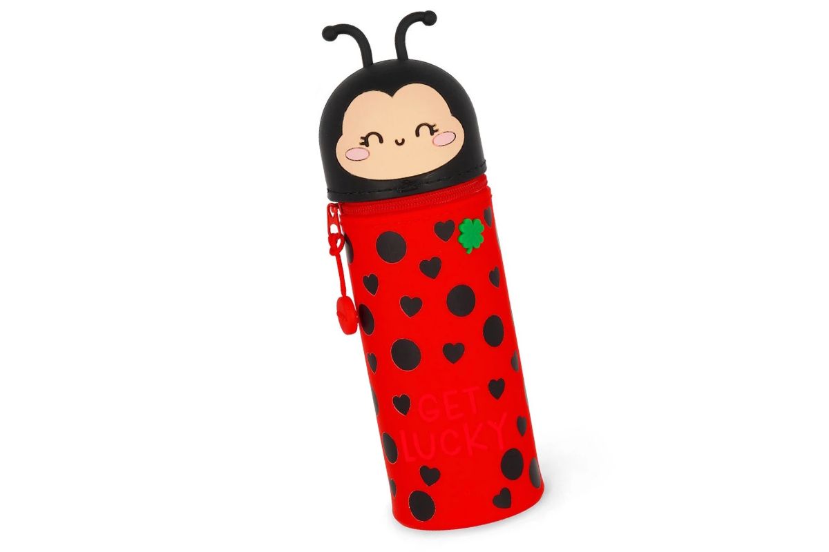 Legami Kawaii Federmäppchen Etui Ladybug Get Lucky 2-In-1 Pencil Case 18cm 