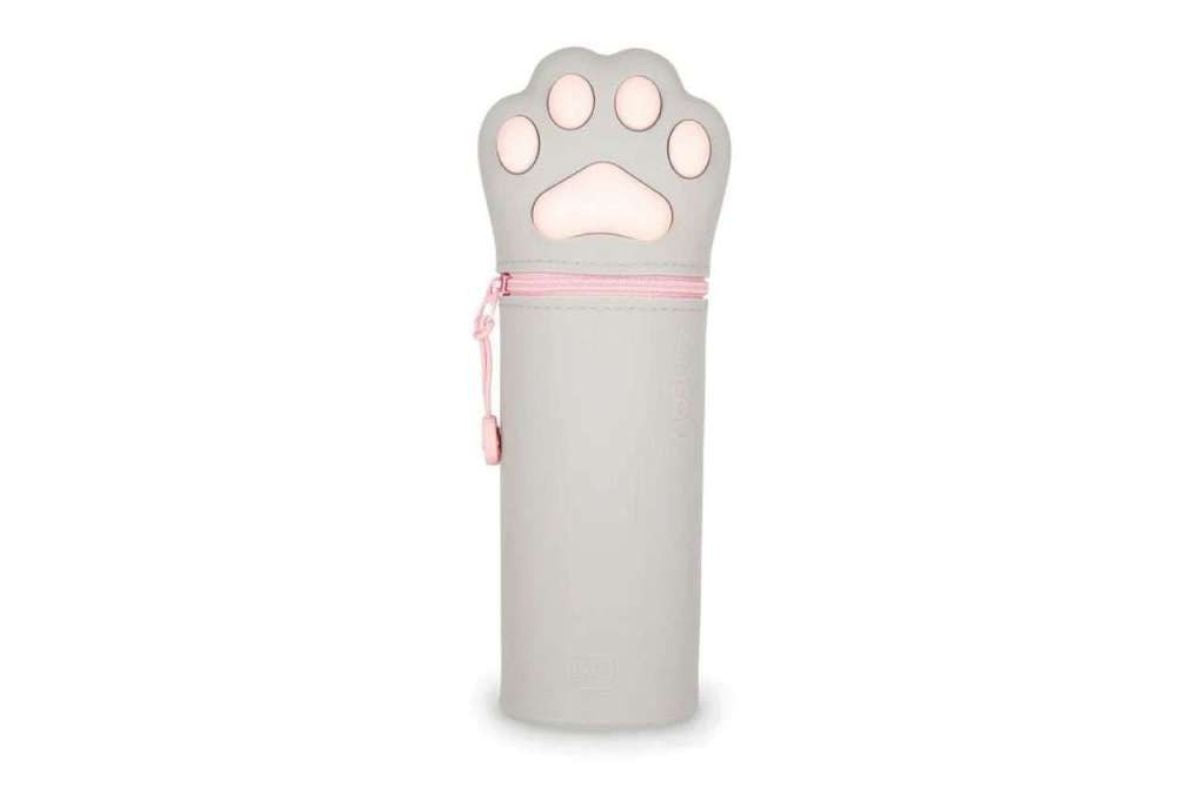 Legami Kawaii Kitty Federmäppchen Etui Grau 2-In-1 Pencil Case 22cm3