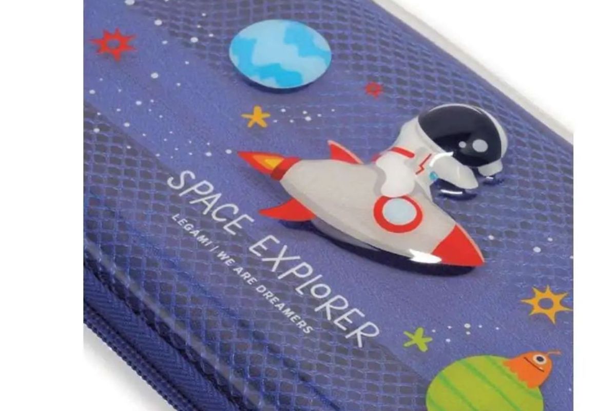 Legami Kawaii Wonderwow - Space Federmäppchen Etui Blau Weiß 23cm3