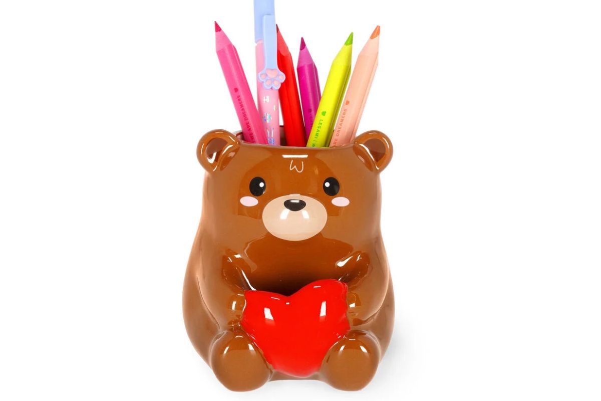 Legami Keramik-Stiftehalter „Teddy Bear“ – Desk Friends | Handbemalt2