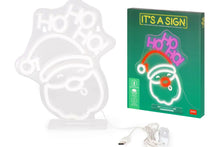 Lade das Bild in den Galerie-Viewer, Legami LED-Lampe mit Neoneffekt Weihnachten Santa Claus It’s a Sign4