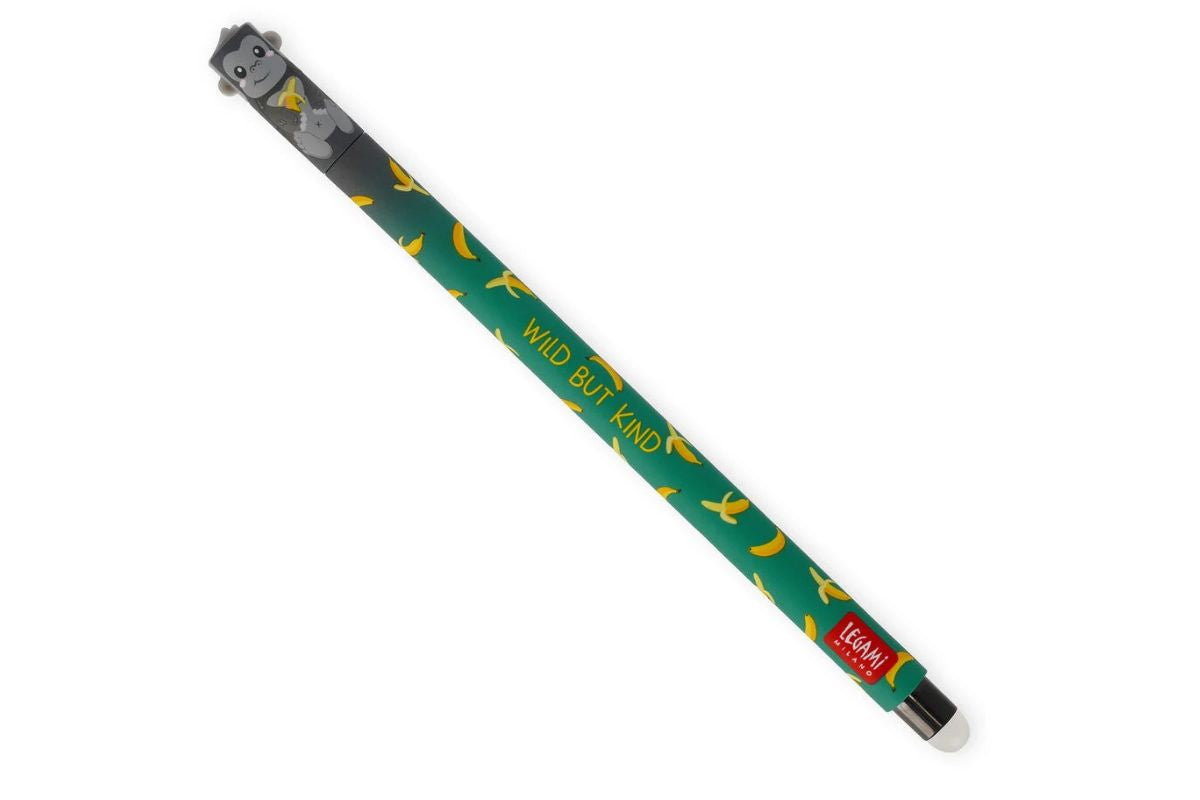 Legami Löschbarer Stift Gorilla „Wild but Kind“ - Erasable Pen