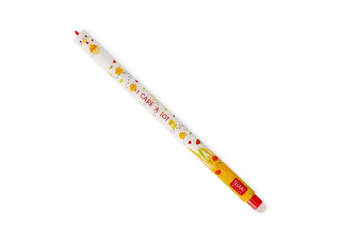 Legami Löschbarer Stift Hen „I Care a Lot“ - Erasable Pen