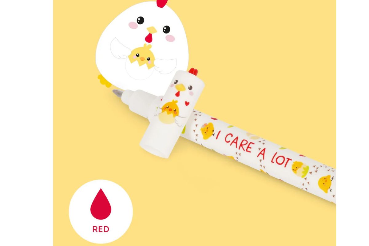 Legami Löschbarer Stift Hen „I Care a Lot“ - Erasable Pen2