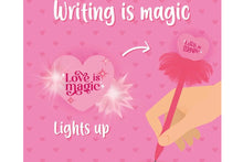Load the picture into the gallery viewer, Legami Leuchtender Kugelschreiber - Writing is Magic Heart Rosa Tinte4