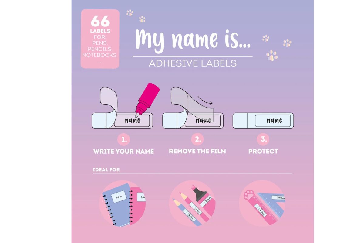Legami Namensetiketten Selbstklebend My Name is ....Kitty3